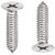 ONJECX Stainless Steel  Aluminium 8 PIN Goli Cloth Hanger Bathroom Wall Door Hooks  (Pack of 2 pcs) DHS08SS2