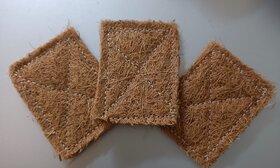 Natural Coconut Coir Scrubber Pad Eco-Friendly Biodegradable Kitchen Cleaning Sponge Heavy Duty Dish Surface Scrub