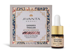 Jivanta Herbal Kanaka Thailam Day Face Oil for Brightening  Anti-Aging  5ml