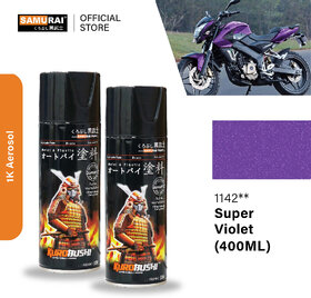Samurai Kurobushi Metallic Colours Purple Spray Paint 400 ml (Pack of 2)