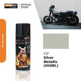 Samurai Kurobushi Yamaha Motorcycle Paint Colours Y3 Silver Spray Paint 400 ml (Pack of 1)