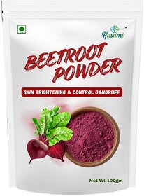 HASUMI Natural Beetroot Powder for Face, Skin  Hair  100 Pure  High Natural Antioxidants  Boost Energy  Face Pack for Glowing  Shining Skin  Additive Free  100g