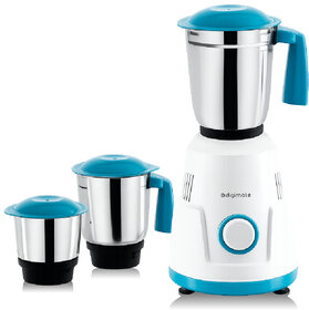 Digimate Sakhi 500W Mixer Grinder With 3 Jars, Power-Packed Performance for Everyday Cooking (DG-MG-Sakhi-01, Blue & White)