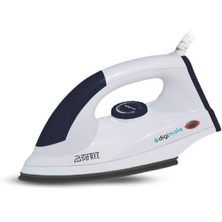Digimate Istree 750W Lightweight Dry Iron with Premium German Coating (DG-IS-750W-01, White)