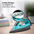 Digimate Impress 750W Lightweight Dry Iron with Premium German Coating (DG-IG-750W-02-Teal)