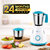 Digimate Sakhi 500W Mixer Grinder With 2 Jars, Power-Packed Performance for Everyday Cooking (DG-MG-Sakhi-01, Blue & White)
