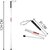 FAIRBIZPS Height Adjustment Walking Stick Blind Stick Aluminium 4 Segment Folding Blind Cane Heavy Duty Blind Stick for