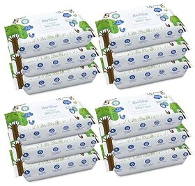 AroKleen Pure Water Soft Cleansing Baby Wipes  864 Wipes-Pack of 12  Extra Thick  Moist Wet Wipes for Baby's  Prevents Rashes  Redness with Goodness of Aloe Vera  Vitamin E