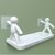 PASSION Wall Mounted Plastic Bathroom Shelf/Wall Shelf/Wall Mounted Shelf/Self Adhesive Shelf with 2 Self Adhesive Stickers (White)