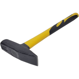 Machinist Hammer with Nylon Handle  Heavy Duty Steel Head Engineering Hammer  Shock Absorbing Grip for Workshop, Mecha