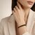 KIMTI 18k Gold Plated Women Bracelet (Black Tennis Style Bracelet, 1)