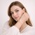 KIMTI 18k Gold Plated Clover Bracelet (White)