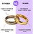 KIMTI 18K Gold Plated Clover Wraparound Bracelet