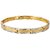 KIMTI 18k Gold Plated Men Kada Bracelet (Silver,Gold)