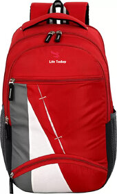 Life Today Large 35 L Laptop Backpack Laptop Backpack Waterproof Laptop Backpack/School Bag/College Bag(Red)
