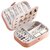 PU Big Jewellery Box PU Leather Magnetic Portable Storage Box Case with Dividers Container for Rings, Earrings, Assorted