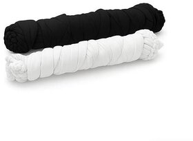 (Pack of 2) Black & White Cotton Dupatta Combo Set | Soft Breathable Cotton Dupattas for Women | Daily & Ethnic Wear
