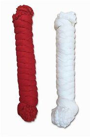 (Pack of 2) Red & White Chiffon Dupatta Combo Set | Lightweight Soft Chiffon Dupattas for Women | Ethnic & Daily Wear