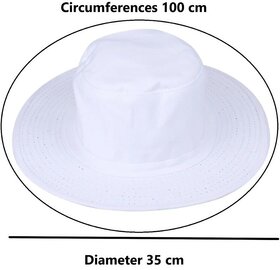 EAGLEBUZZ sun care Bucket hat for men and women (White, Pack of 1)