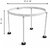 Iron Aari Work Stand 18 Inch or 48.5 cm Diameter  Adjustable Embroidery Frame Holder with 34 cm Height 1 Qty
