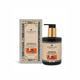 Jivanta Chandraglow Luxury Herbal Body Wash  Gentle Deep Cleansing, Hydrating  Skin  250ml
