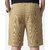 Ausk Mens Beige Solid Self Design Casual Shorts