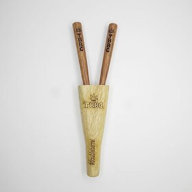 TBBC Double Barrel Wooden Joint Holder - 2 in 1 Cigarette Holder, Natural Hardwood, Portable  Handcrafted, Premium Smoking Accessory for Adults