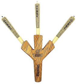 TBBC  Wooden Joint Holder - 3 in 1 J holder with Stash Bag  3 Holes cig holder