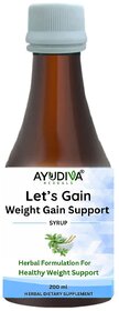 Ayudiva Herbals Let's Gain Weight gain Syrup - 200 ml