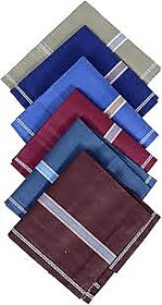 Buy 1 Get 5 Free Unisex Handkerchief, Rumal, Hanky, Hankies, 100 Cotton Premium Collection Handkerchiefs