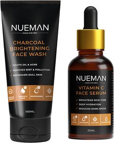 NUEMAN Face Wash + Vitamin C Serum Combo
