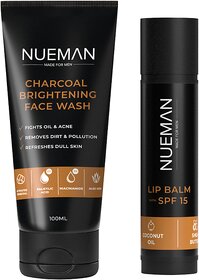 NUEMAN Face Wash + Lip Balm Combo
