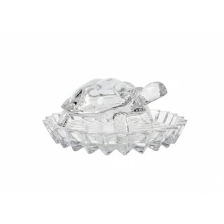 Crystal Turtle with Decorative Plate  Vastu  Feng Shui Showpiece