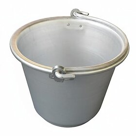 Aluminium Water Bucket, 7.5 Liter Capacity, 32.5x28x23.5 cm, Lightweight Metal Bucket for  Kitchen Garden , 1 Qty