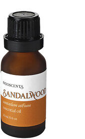 Indoscents Sandalwood Essential Oil 20ml  Aromatherapy Oil for Diffuser  Home Fragrance