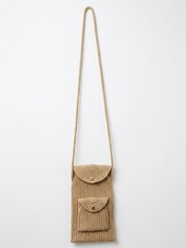 Handmade Cotton Rope Crossbody Sling Bag for Women, Small Shoulder Phone Pouch, Lightweight Mini Travel Bag