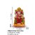 Ganesha Statue - Seated Idol for Pooja, Home Decor,  Diwali Gifts - Hand-Painted Lord Ganesh Murti on Throne