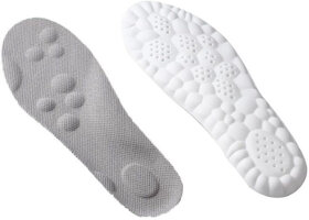 Sports Sweat Absorption Insoles With Washable Pads Form Full Length Regular Shoe Insole (Multicolor)