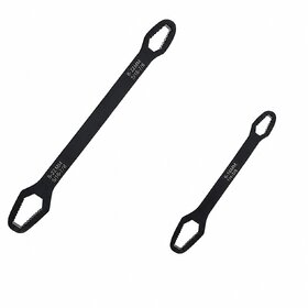 2 Pieces Universal Multifunctional Wrenches Set Torx Wrench Self-Tightening Spanner Hand Tools For 3Mm-22Mm Nuts