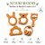 Neem Wood Teether  Rattle Combo - Eco-Friendly Natural Baby Toys