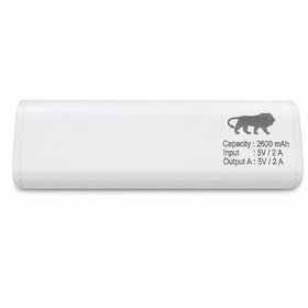 Unv 2600 Mah Power Bank (15 W, Fast Charging) (White, Lithium-Ion)B