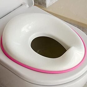 Portable Baby Potty Training Seat for Boys and Girls Potty seat Toilet Seat for Kids 0 to 5 years Child Toddler Non-Slip with Splash Guard Fits Round  Oval Western Toilets, Blue (PINK)