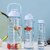 Motivational Water Bottle Set (2000ML, 1000ML & 500ML) BPA-Free Leakproof Bottles with Straw 3-in-1