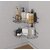 (Pack of 1) Shower Caddy Corner  Shower Organizer With Soap Holder  Stainless Steel Shelf  5 in 1 Self Adhesive Shelf Organizer Combo/Metal Racks and Shelves for Wall/Stand