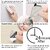 Self Adhesive Stainless Steel Wall Hooks Heavy Duty Waterproof Sticky Hooks for Kitchen, Bathroom Home (Pack of 6)