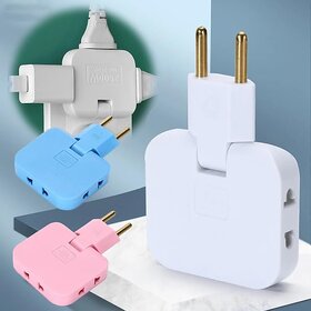 3 in 1 Rotating Wall Plug Adapter 180 Adjustable Multi Plug Socket Smart Power Extension Plug for Mobile Charging