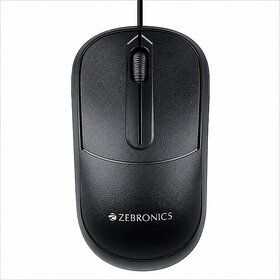 Zeb Alex Wired USB Optical Mouse with High Precision Sensor (Black)
