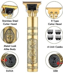 Light Weight Golden Cordless Trimmer With Multi Grooming Kit For Mens