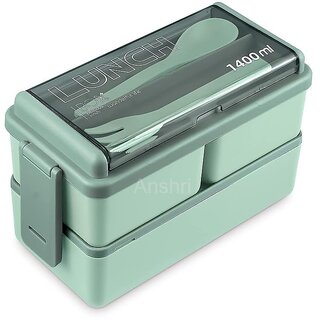 3 Compartment Lunch Box, Tiffin Box for Office MenWomenkids Lunch Box, Microwave Safe Leak Proof Removable School,Gard