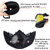 Goggle With Riding Mask For Bikers - Anti Scratch UV Protective Bike Face Cover Helmet with Detachable Face Mask, Adjustable Elastic Strap Helmet for Bike Blowtorch Safety Goggle (Free-size)